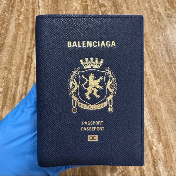 Balenciaga Navy blue Passport Holder